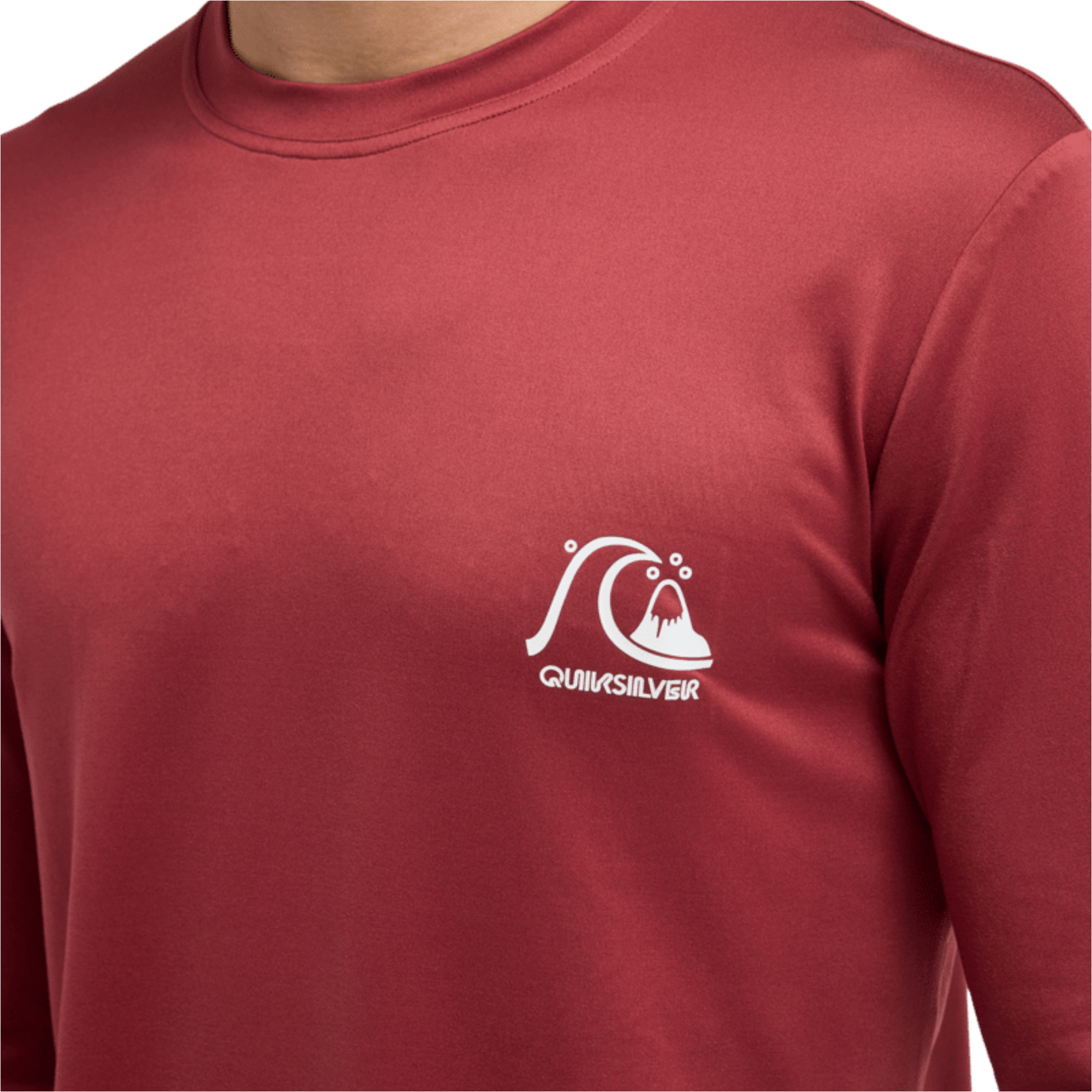2026 Quiksilver Mens DNA Surf Tee Long Sleeve Rash Vest AQYWR03139 - Burnt Russet